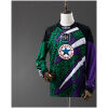 Mens Newcastle United Retro Long Sleeve Goalkeeper Jersey 1995/96 on mannequin showing purple and green fractal pattern