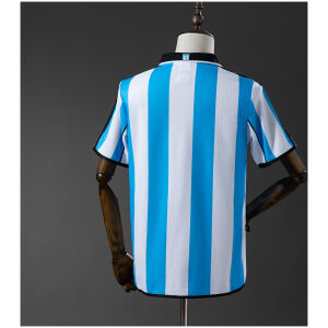 Mens Racing Club de Avellaneda Retro Home Jersey 2000/01 rear view showing matching team styling