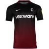Mens SC Freiburg Third Jersey 2026/27 black and burgundy gradient front view