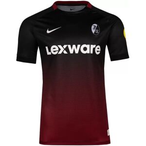 Mens SC Freiburg Third Jersey 2026/27 Mens SC Freiburg Third Jersey 2026/27 black and burgundy gradient front view