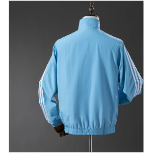 Mens Argentina Trench Coat Reversible Blue and Purple Windbreaker 2025 back view detail