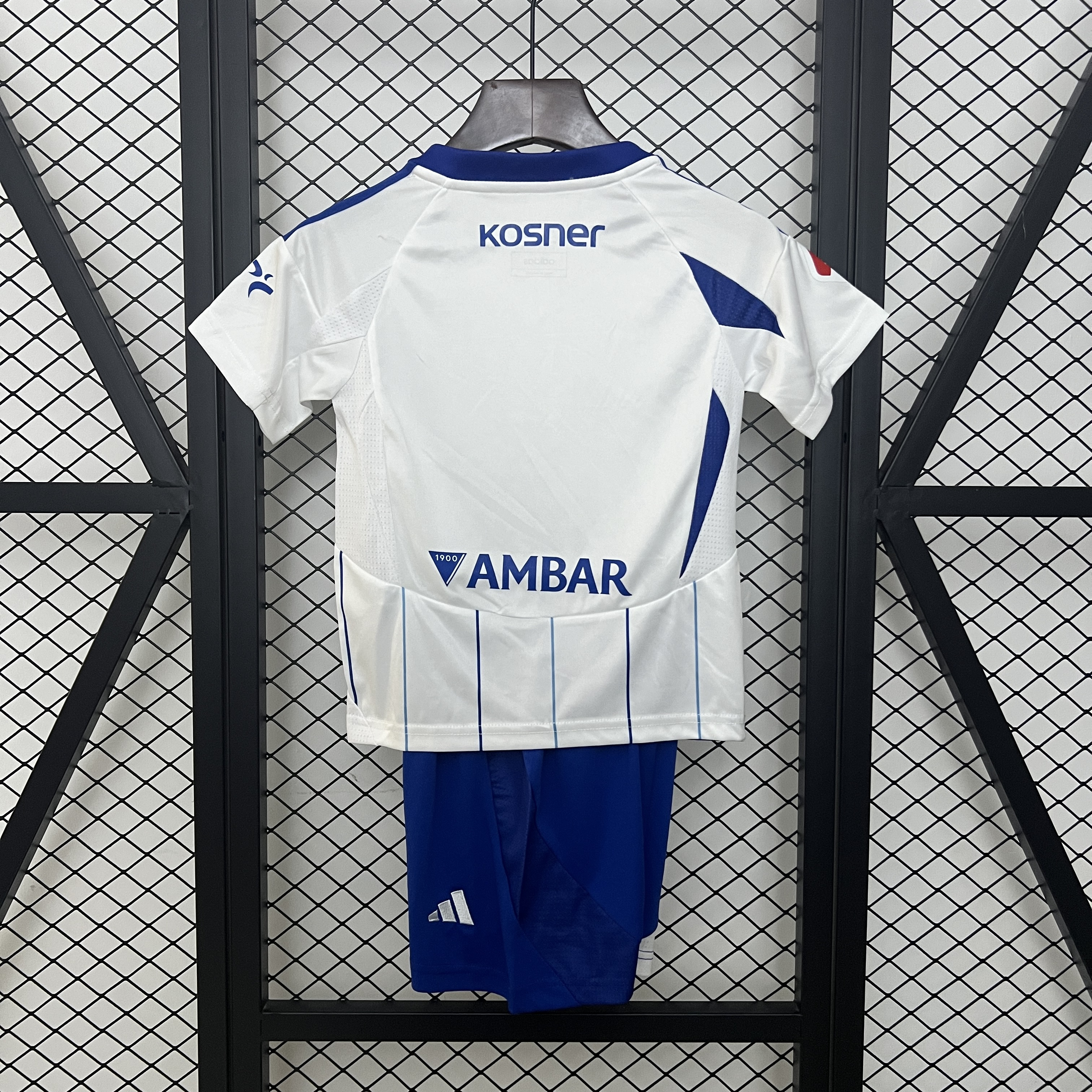 Kids Real Zaragoza Home Kit 2024/25 Kids Real Zaragoza Home Kit 2024/25 back view detail