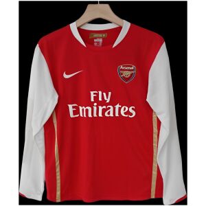 Mens Arsenal Retro Home Long Sleeve Jersey 2007/08