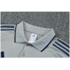 Mens Arsenal Grey Polo Training Shirt + Long Pants Tracksuit 2026/27 Mens Arsenal Grey Polo Training Shirt + Long Pants Tracksuit 2026/27