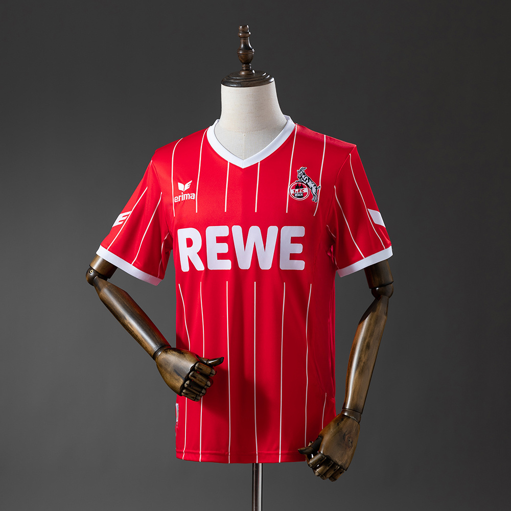 Mens FC Koln Retro Home Jersey 2017/18 Mens FC Koln Retro Home Jersey 2017/18 front view on display
