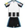 Kids Newcastle United Home Jersey Kit 2026/27 youth shirt and shorts back view