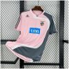 Mens Benfica Retro Home Jersey 2007/08 front view in pink and dark grey