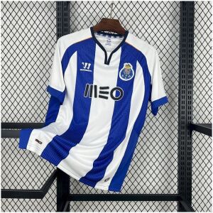 Mens Porto Retro Home Jersey 2014/15 front view in blue and white stripes