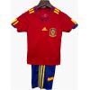 Kids Spain Retro Home Kit 2010 front view on hanger