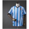 Mens Coventry City 25th Edition Retro Anniversary Home Jersey 2011/12 front view with sky blue stripes and navy collar