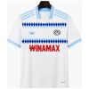 Mens Strasbourg Away Jersey 2026/27 front view in white with blue argyle diamond bands and polo collar