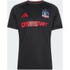 Front view of the Mens Colo Colo Away Jersey 2026/27 in black with red sponsor and Mapuche trim