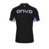 Mens Trabzonspor Third Jersey 2026/27 black shirt rear view displaying sky blue Onvo logo and side ventilation panels