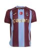 Mens Trabzonspor Home Jersey 2026/27 front view in claret and sky blue stripes with Turkish flag patch and Papara logo