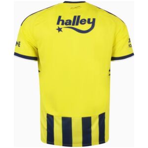 Mens Fenerbahçe SK Home Jersey 2026/27 yellow shirt rear view showing halley sponsor and Atatürk neck signature