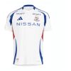 Mens Yokohama F.Marinos Away Jersey 2025/26 white shirt front view with blue Nissan sponsor and 5-star crest