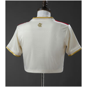 Womens Flamengo 2526 style Third Crop Top rear view showing authentic team styling