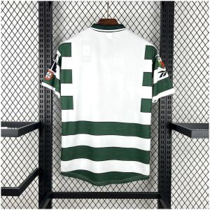 Mens Sporting Lisbon Retro Home Jersey 2000/01 rear view showing matching team styling