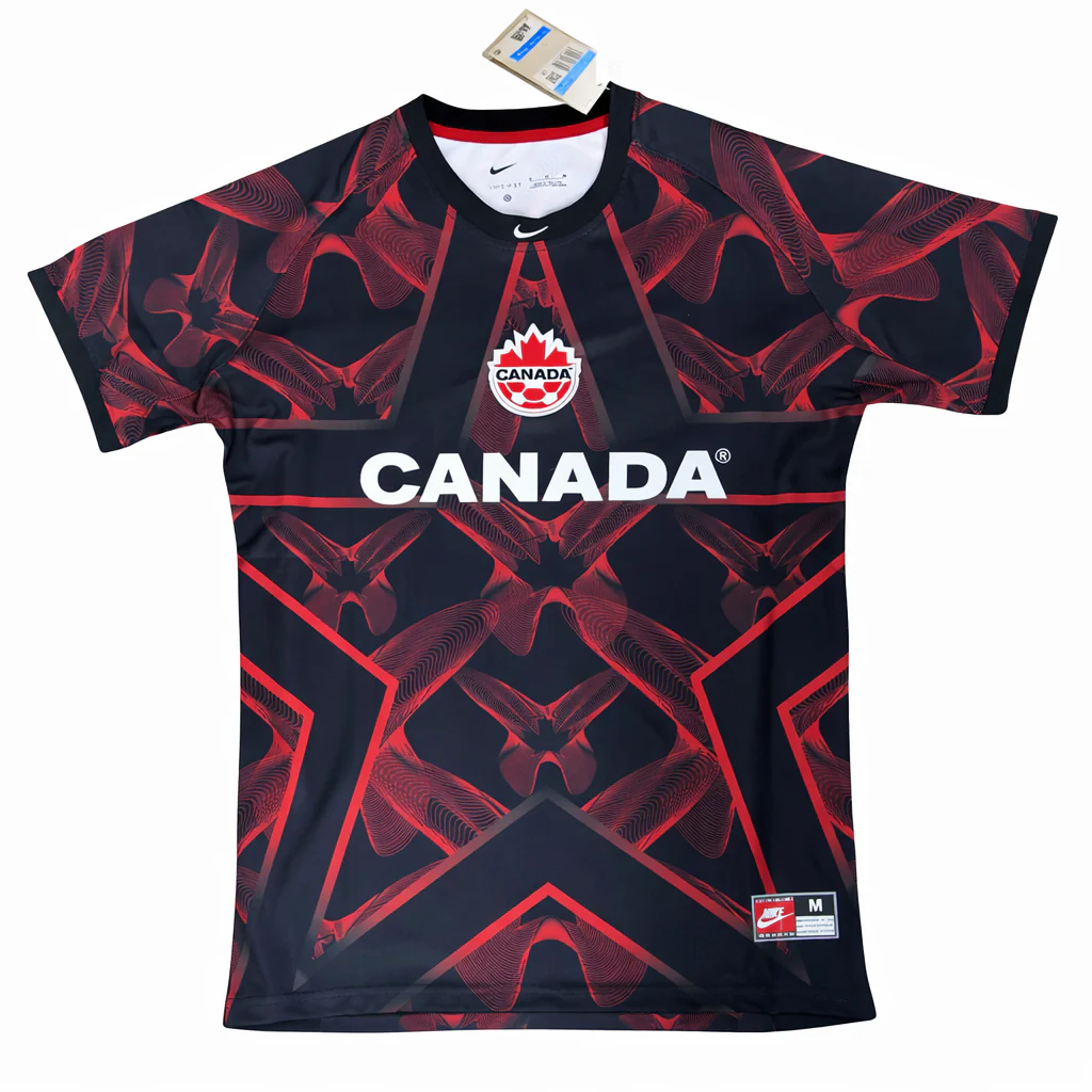Mens Canada World Cup Goalkeeper Jersey 2026 Mens Canada World Cup Goalkeeper Jersey 2026 rear view showing authentic team styling