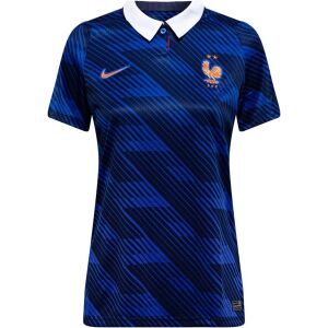 Womens World Cup France Home Jersey 2026 Womens World Cup France Home Jersey 2026 front view in navy with white collar and copper FFF crest