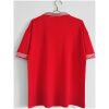 Mens Manchester United Retro Home Jersey 1977/78 rear view showing authentic team styling