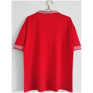 Mens Manchester United Retro Home Jersey 1977/78 rear view showing authentic team styling