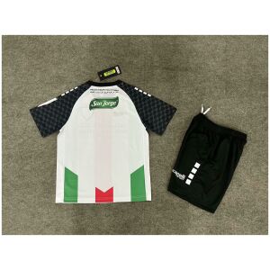Kids Palestino Home Kit 2025/26 rear view of shirt and shorts