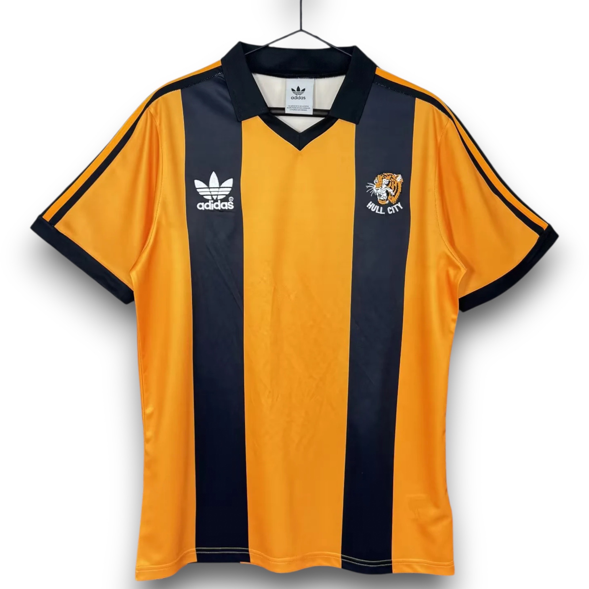 Mens Hull City Retro Home Jersey 1981/82 Mens Hull City Retro Home Jersey 1981/82 front view flat lay