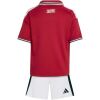 Kids Manchester United Home Kit 2026/27 rear view of shirt and shorts