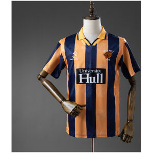 Mens Hull City Retro Home Jersey 1994/98 front view on mannequin