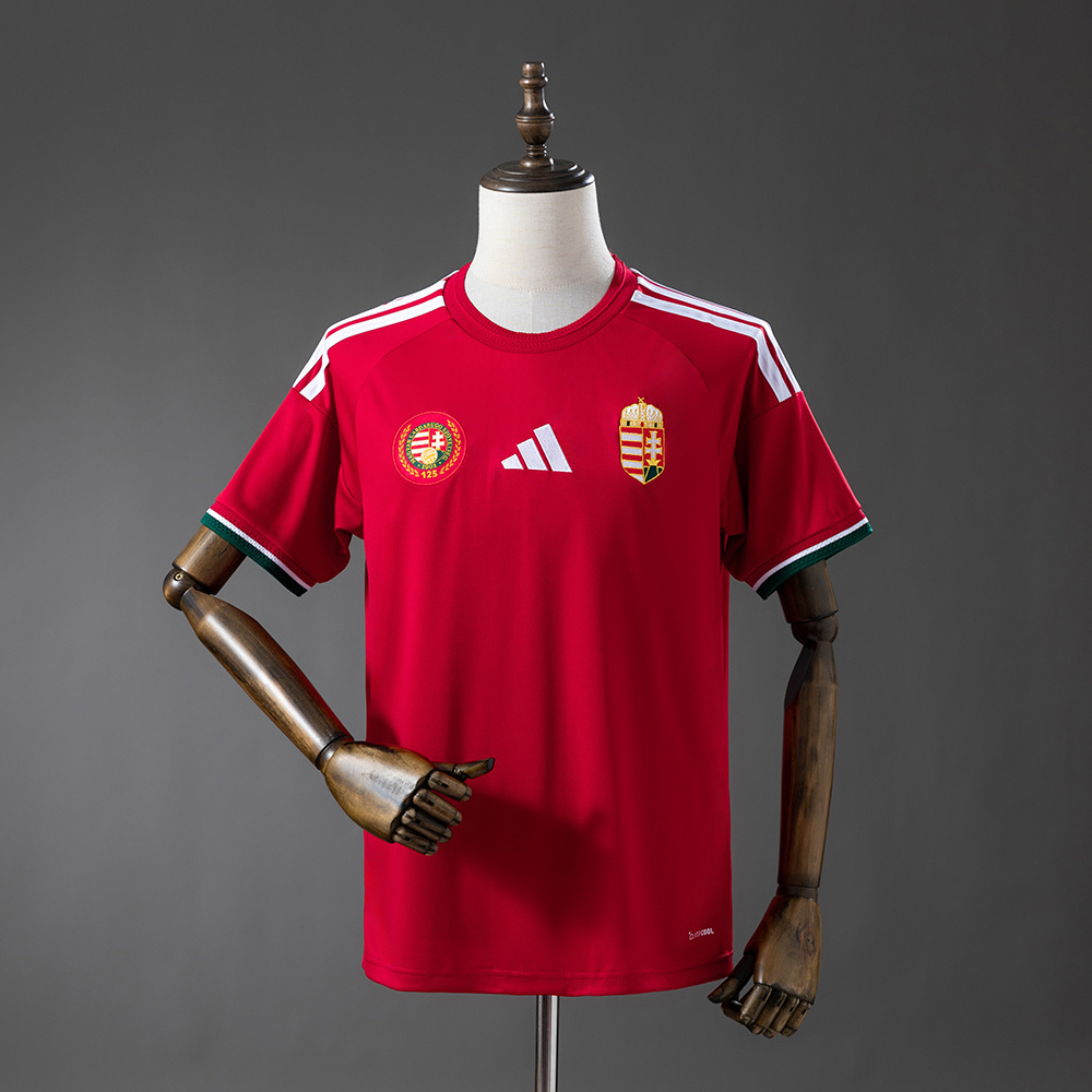 Mens Hungary Home Jersey 2026 Mens Hungary Home Jersey 2026 front view on mannequin