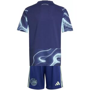 Kids Ajax Away Kit 2025/26 rear view of shirt and shorts