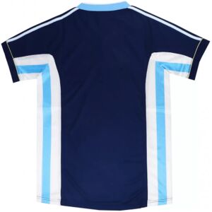 Mens Argentina World Cup Retro Away Jersey 1998 rear view showing matching team styling