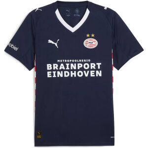 Mens PSV Eindhoven Away Jersey 2025/26 Deep navy PSV Eindhoven away jersey with white V-neck front view