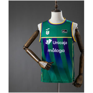 Mens Malaga Unicaja Baloncesto Home Jersey 2025/26 Mens Malaga Unicaja Baloncesto Home Jersey 2025/26 front view on mannequin