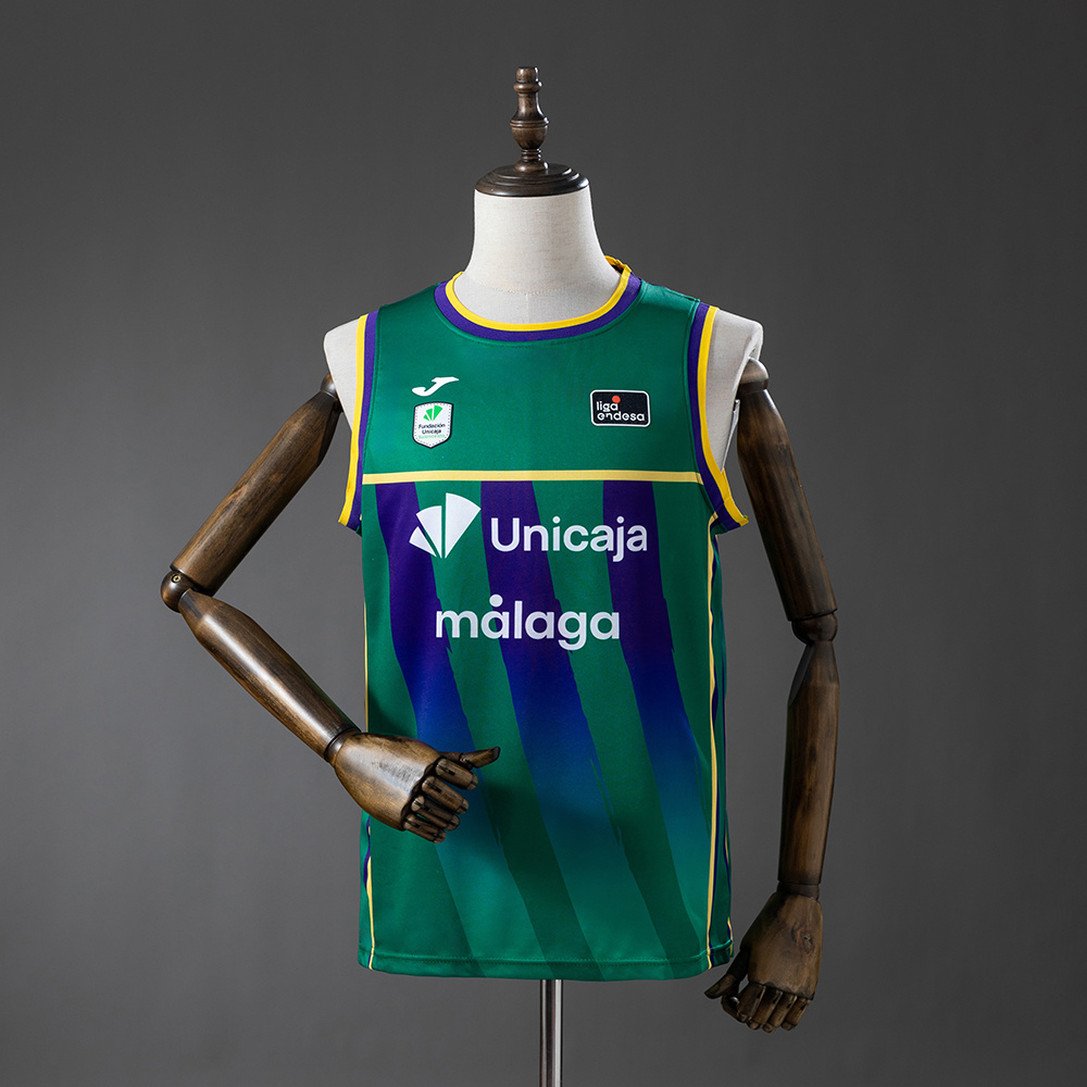 Mens Malaga Unicaja Baloncesto Home Jersey 2025/26 Mens Malaga Unicaja Baloncesto Home Jersey 2025/26 front view on mannequin