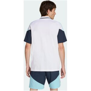 Mens Argentina National Team Shirt HalfZip White Polo 2026 rear view showing authentic team styling