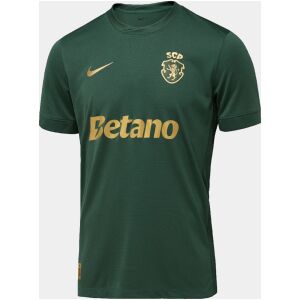 Mens Sporting CP 120th Anniversary Jersey 2026/27 Mens Sporting CP 120th Anniversary Jersey 2026/27 front view in dark green and gold