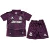 Kids FC Porto Away Kit 2026/27 front view with plum polo and shorts