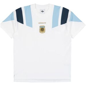 Mens Argentina Equipment Tee Jersey 2026 Mens Argentina Equipment Tee Jersey 2026 front view in white with retro shoulder blocking and gold crest
