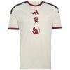 Mens Manchester United Third Jersey 2026/27 front view in off-white with central stacked Red Devil icon