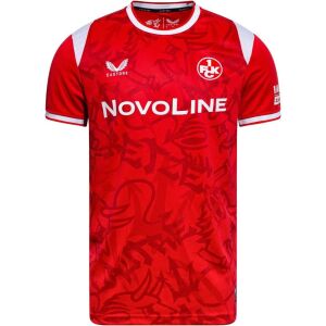 Mens Kaiserslautern Home Jersey 2026/27 red shirt front view with tonal devil graphic and crest