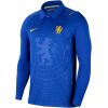 Mens Chelsea Long Sleeve Home Jersey 2026/27 royal blue shirt front view with polo collar and yellow lion crest