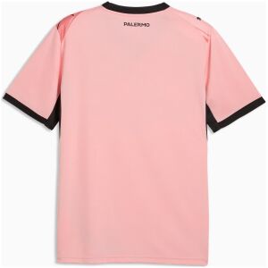 Mens Palermo Calcio Home Jersey 2026/27 rear view showing solid pink back panel and PALERMO collar print