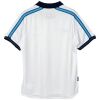 Mens Napoli Retro Away Jersey 1998/99 white shirt rear view showing sky blue shoulder stripes and navy collar