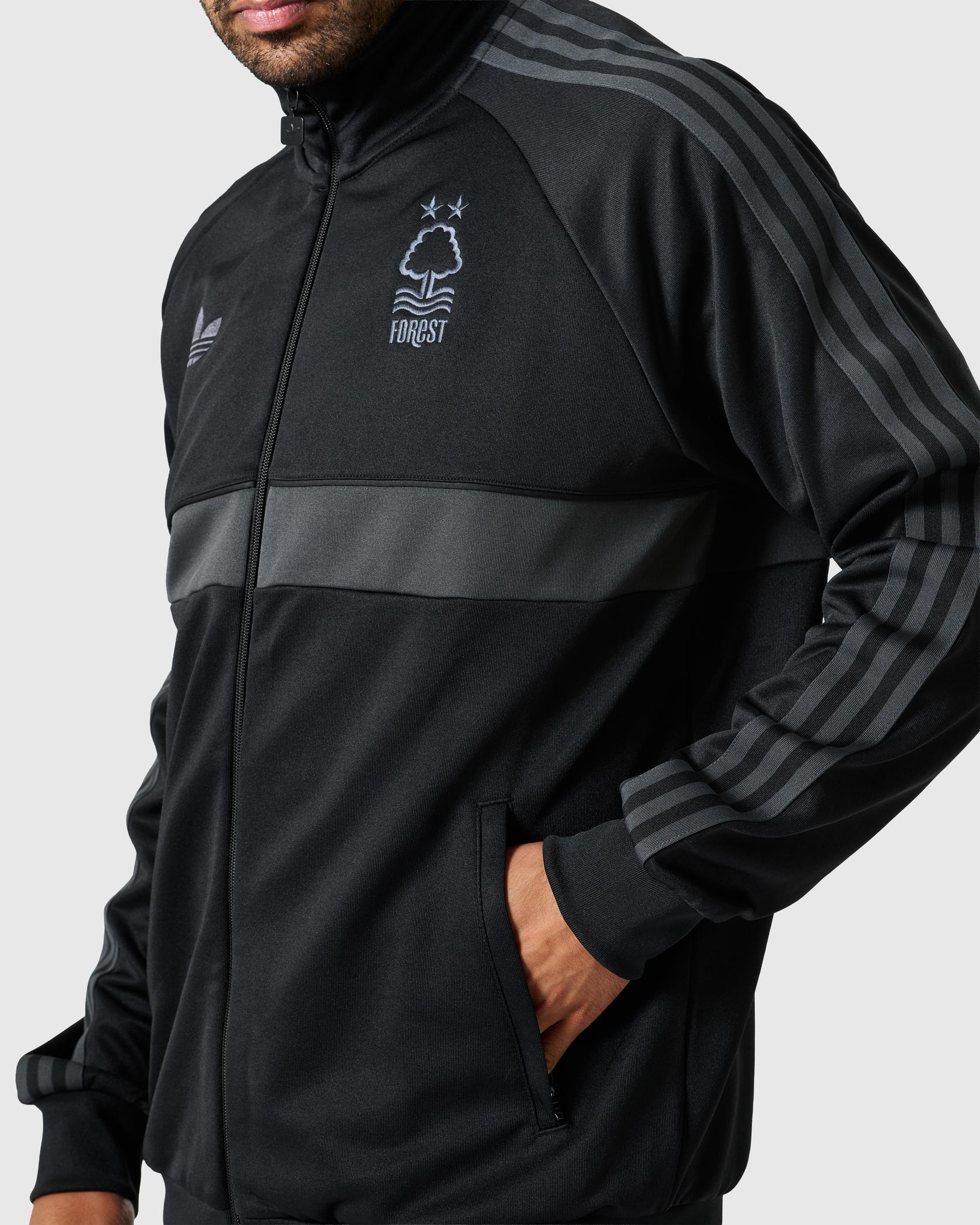 Mens Nottingham Forest Black Special Edition Track Jacket 2026/27 Mens Nottingham Forest Black Special Edition Track Jacket 2026/27