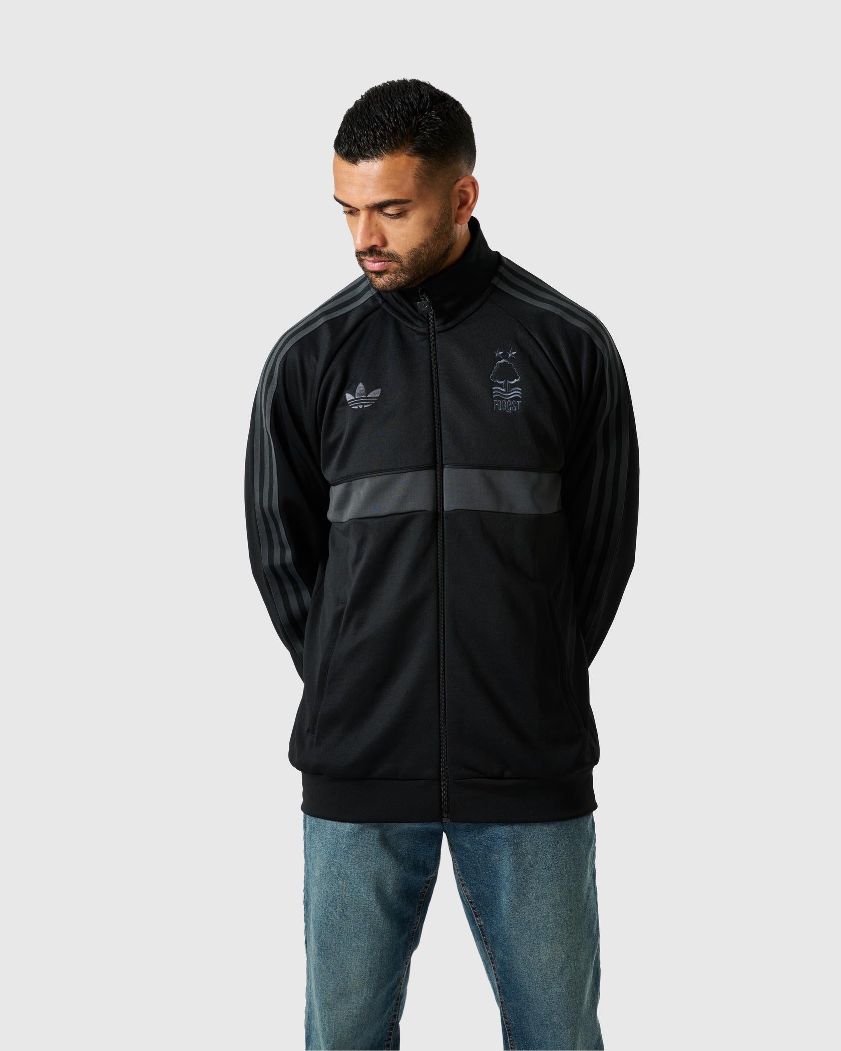 Mens Nottingham Forest Black Special Edition Track Jacket 2026/27 Mens Nottingham Forest Black Special Edition Track Jacket 2026/27