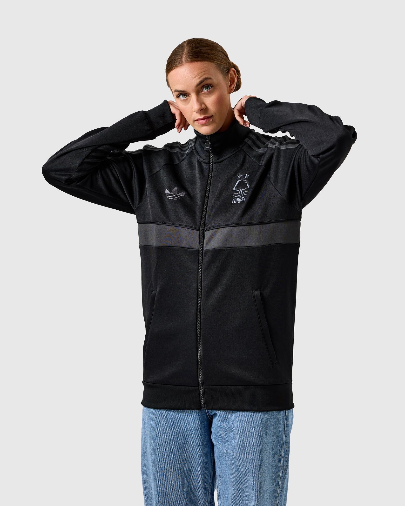 Mens Nottingham Forest Black Special Edition Track Jacket 2026/27 Mens Nottingham Forest Black Special Edition Track Jacket 2026/27