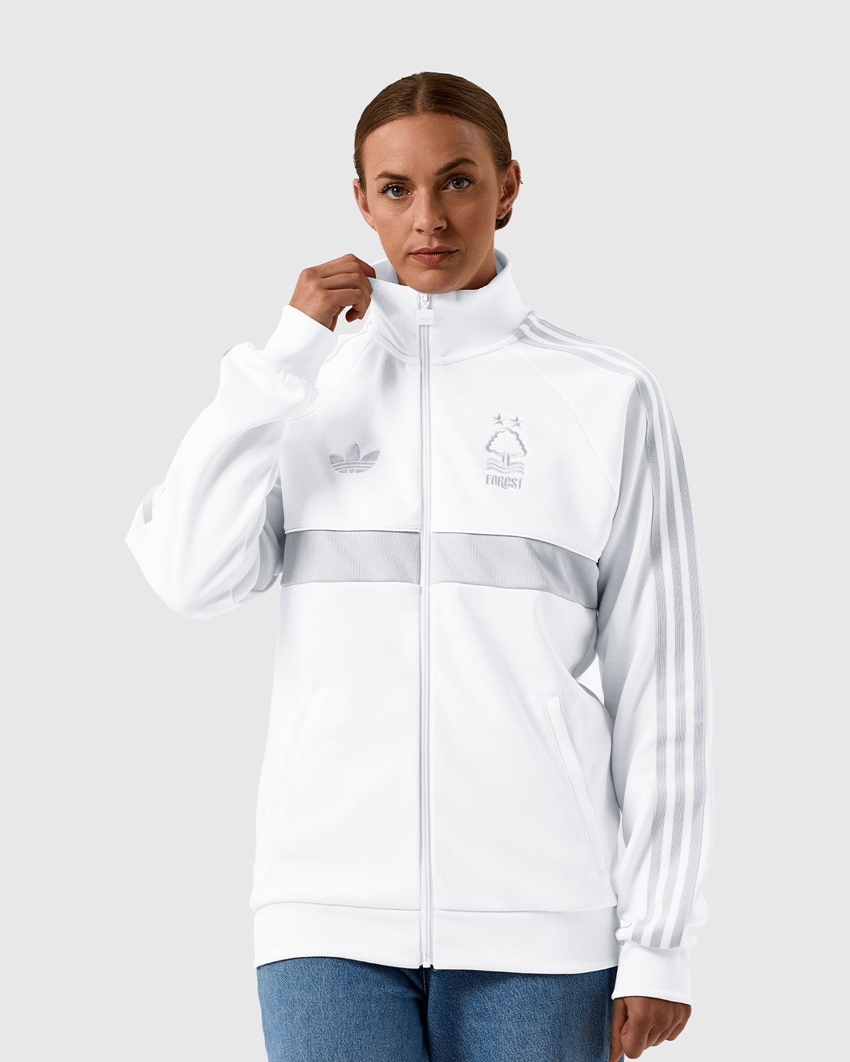 Mens Nottingham Forest White Special Edition Anthem Jacket 2026/27 Mens Nottingham Forest White Special Edition Anthem Jacket 2026/27