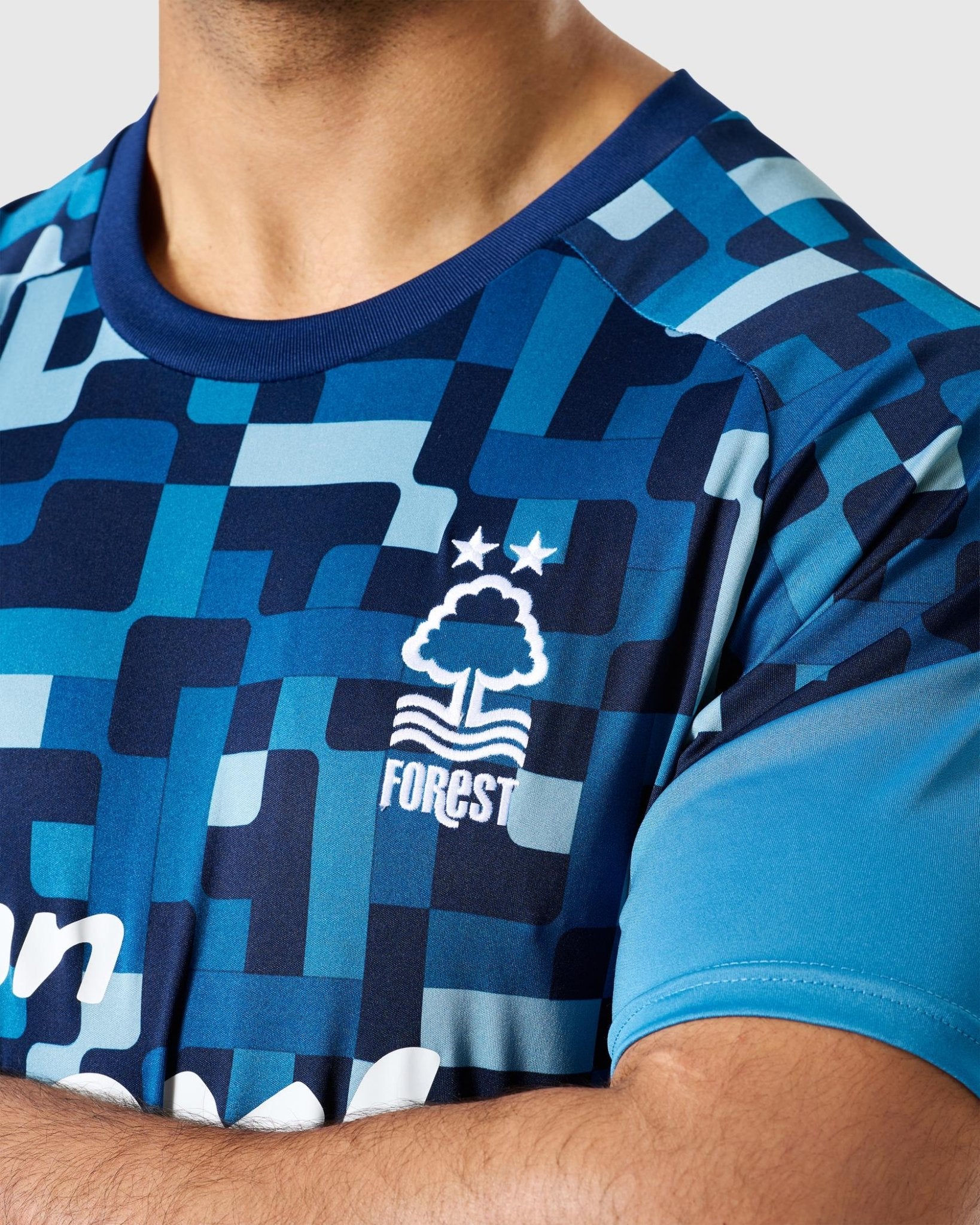 Mens Nottingham Forest Blue Pre-Match Jersey 2026/27 Mens Nottingham Forest Blue Pre-Match Jersey 2026/27